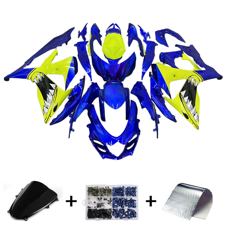 スズキ GSXR1000 2009-2016 K9用 インジェクションフェアリングキット ボディワーク プラスチック ABS