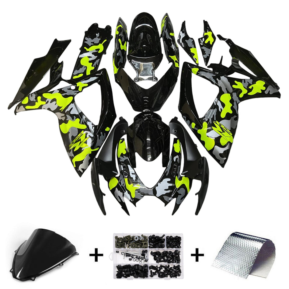 スズキ GSXR 600/750 2006-2007 K6 用 インジェクションフェアリングキット ボディワーク プラスチック ABS