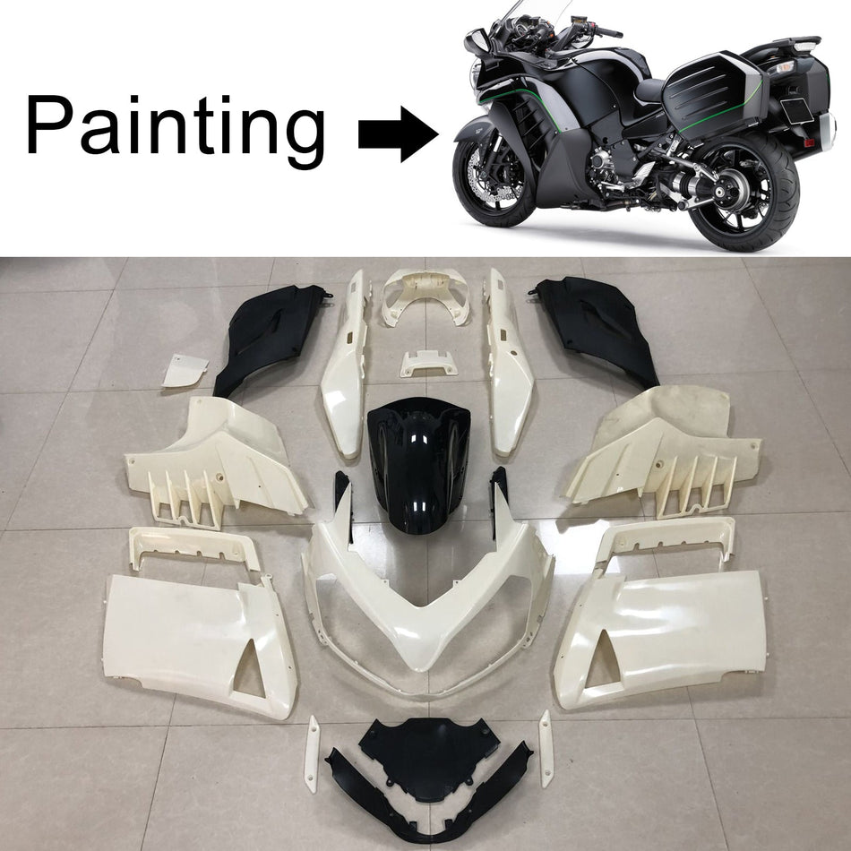 2007-2009 カワサキ GTR1400 ZG1400 Amotopart インジェクションフェアリングキット ボディワーク プラスチック ABS #101