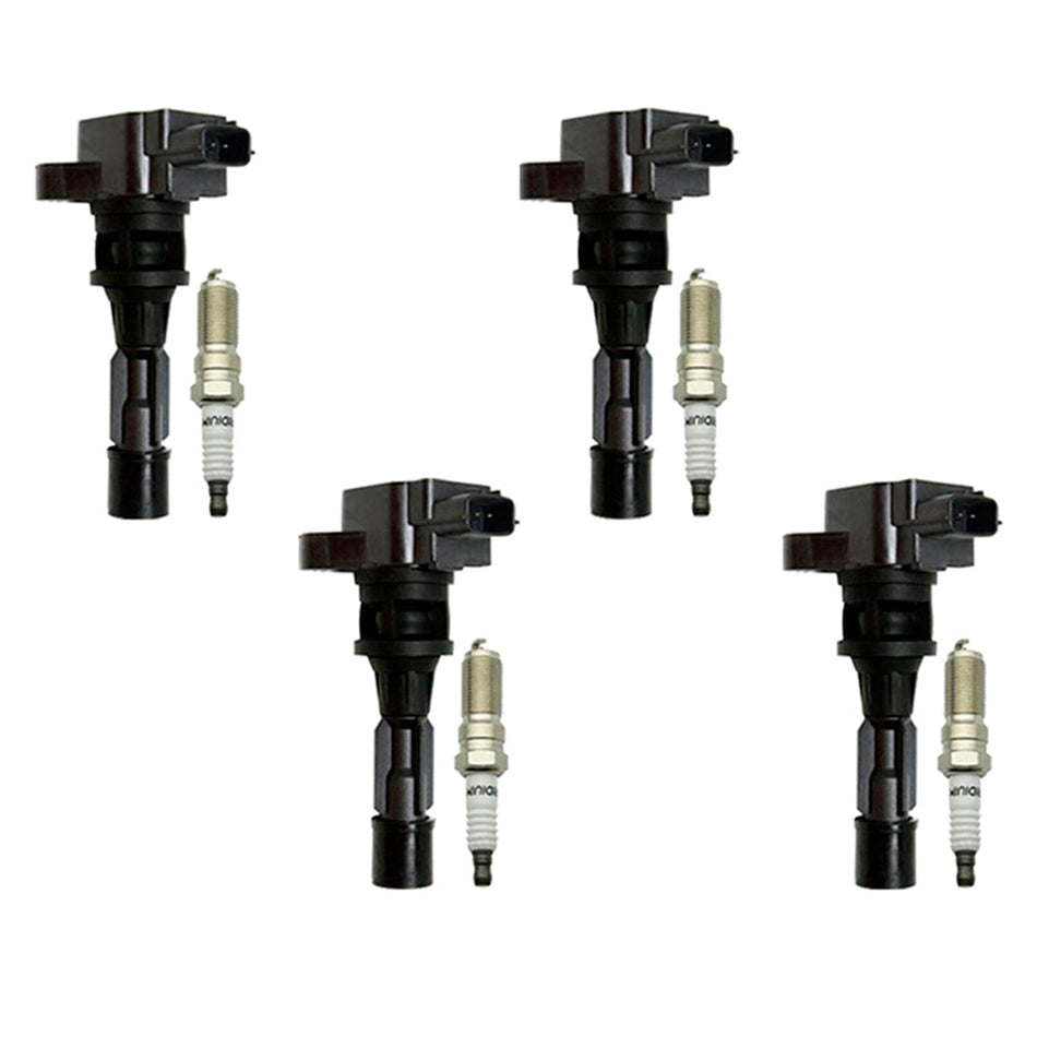 2006-2012 マツダ 3 L4 2.3L 4x イグニッションコイル + スパークプラグ UF540