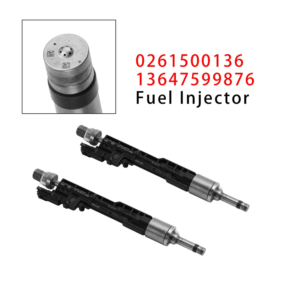 BMW F10 M5 F06 F07 F12 F13 F15 X5用燃料インジェクター2個セット 0261500136 13647599876