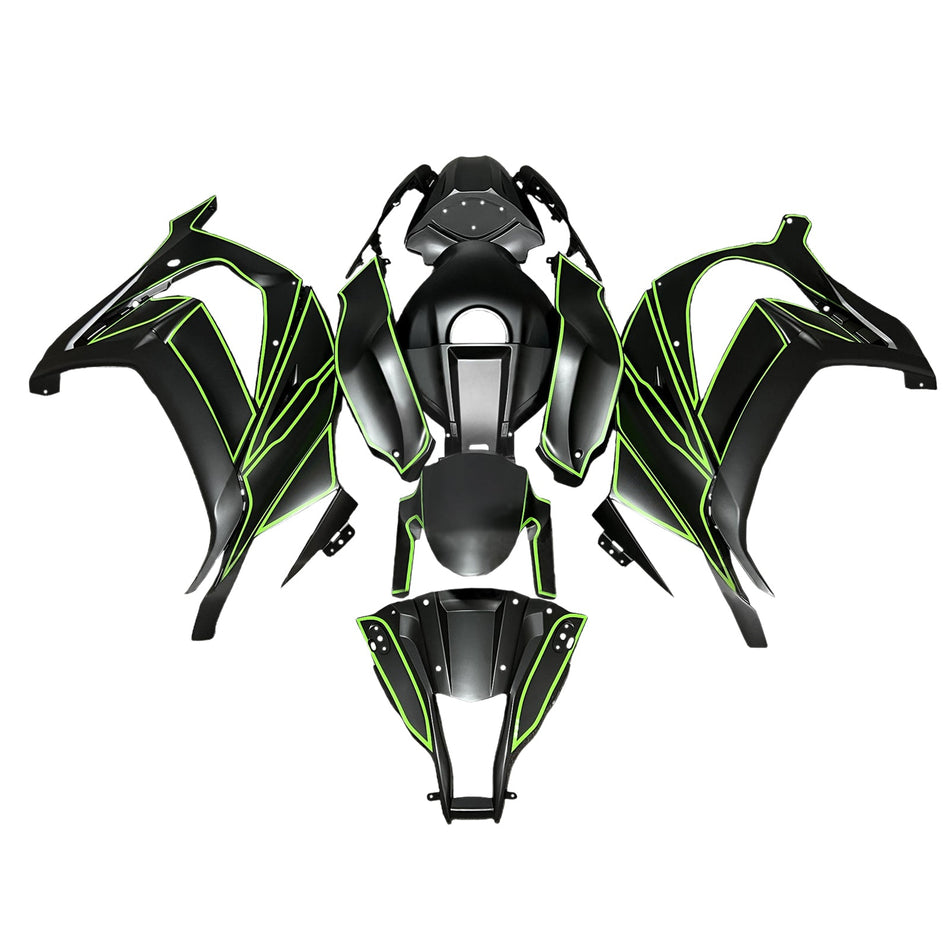インジェクションフェアリングキット ボディワーク プラスチック ABS カワサキ ZX10R 2011-2015 に適合