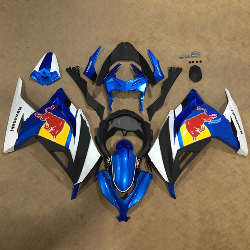 インジェクションフェアリングキット ボディワーク プラスチック ABS カワサキ EX300 Ninja300 2013-2024 に適合