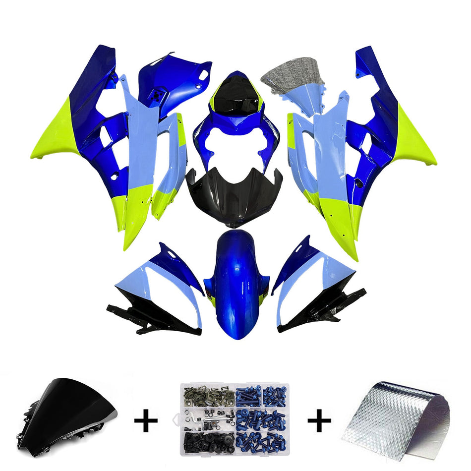 ヤマハ YZFR6 YZF-R6 2006-2007 用 インジェクションフェアリングキット ボディワーク プラスチック ABS