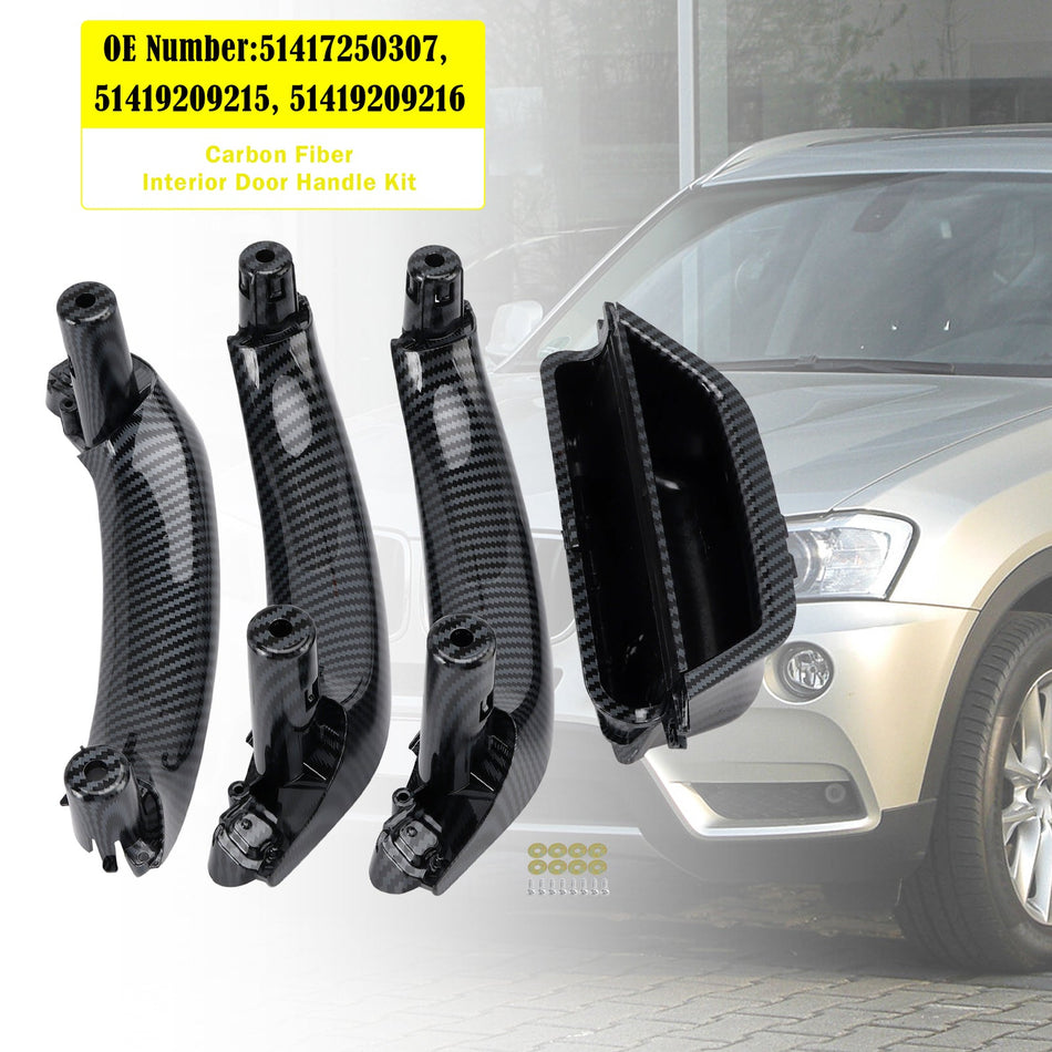 BMW X3 (F25) X4 (F26) 用 カーボンファイバー インテリアドアハンドルキット 51417250307
