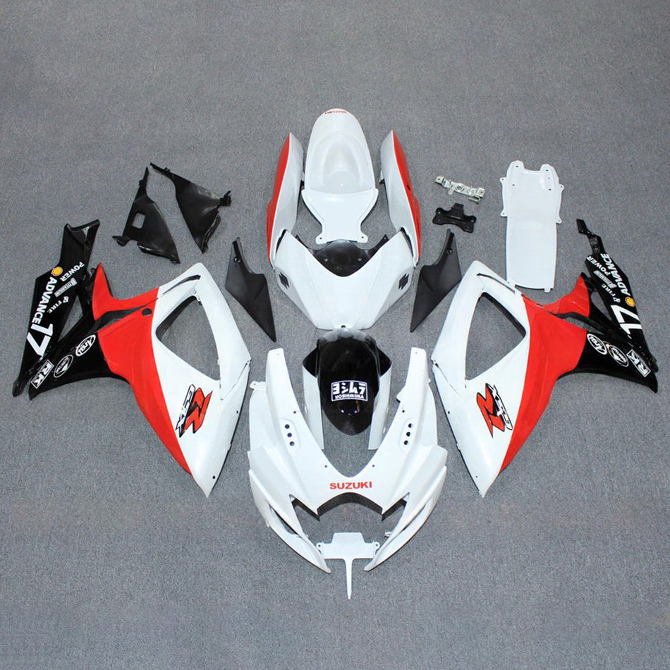 スズキ GSXR 600/750 2006-2007 K6 用 インジェクションフェアリングキット ボディワーク プラスチック ABS