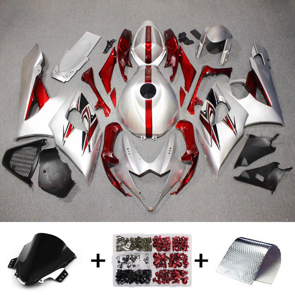 スズキ GSXR1000 2005-2006 K5 用 インジェクションフェアリングキット ボディワーク プラスチック ABS