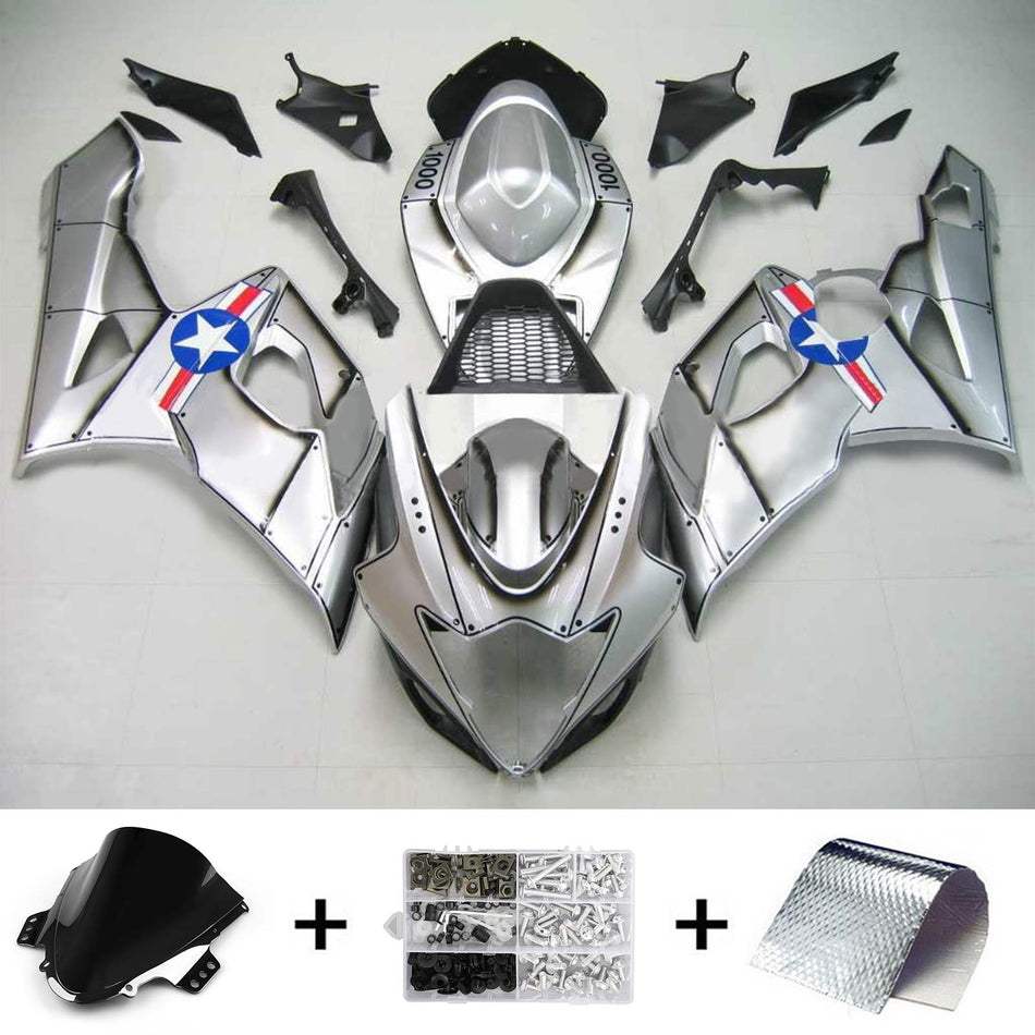 2005-2006 スズキ GSXR1000 K5 Amotopart インジェクションフェアリングキット ボディワーク プラスチック ABS #102