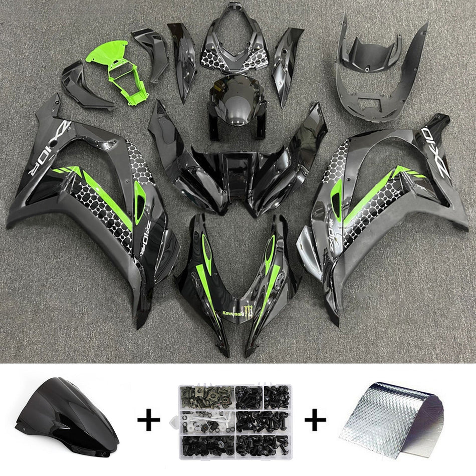 インジェクションフェアリングキット ボディワーク プラスチック ABS カワサキ ZX10R 2016-2020 に適合