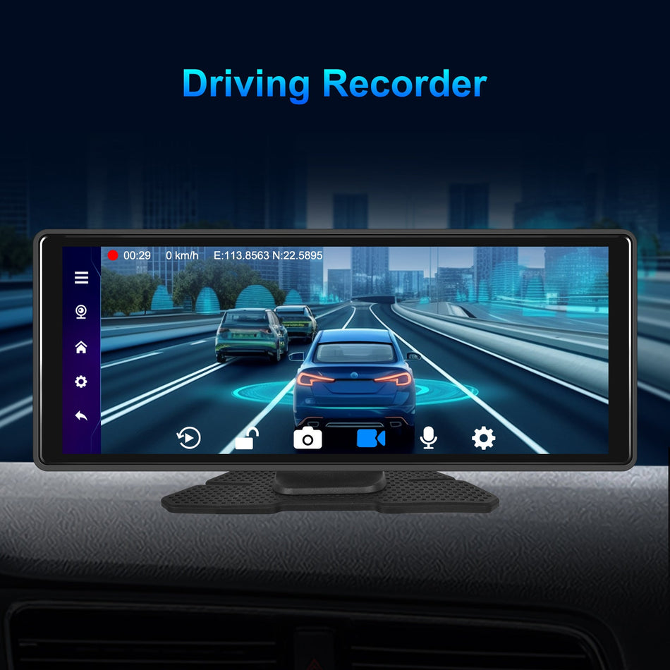 10.26インチ Bluetooth カーナビゲーション Carplay HD 大型タッチスクリーン レコーダー AHD カメラ