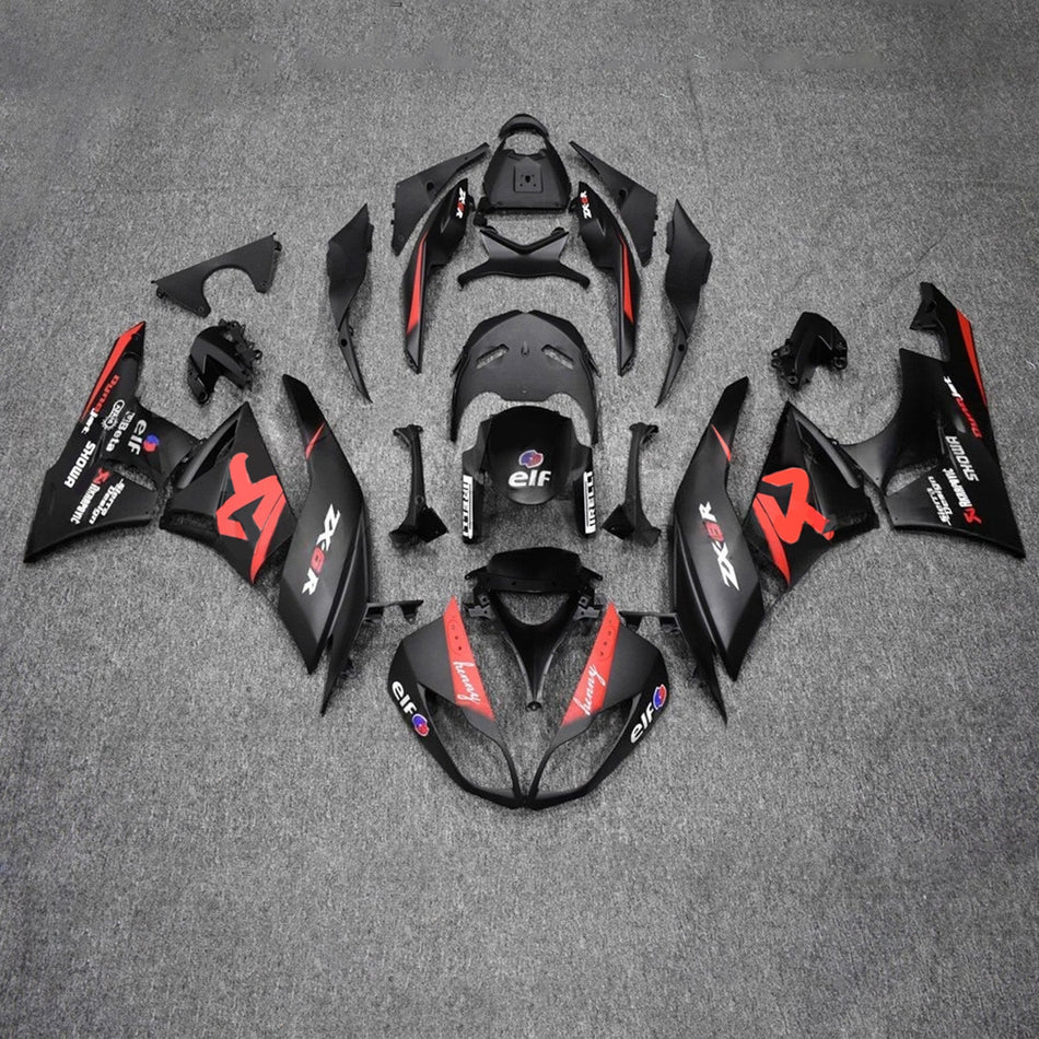 インジェクションフェアリングキット ボディワーク プラスチック ABS カワサキ ZX6R 636 2009-2012 に適合