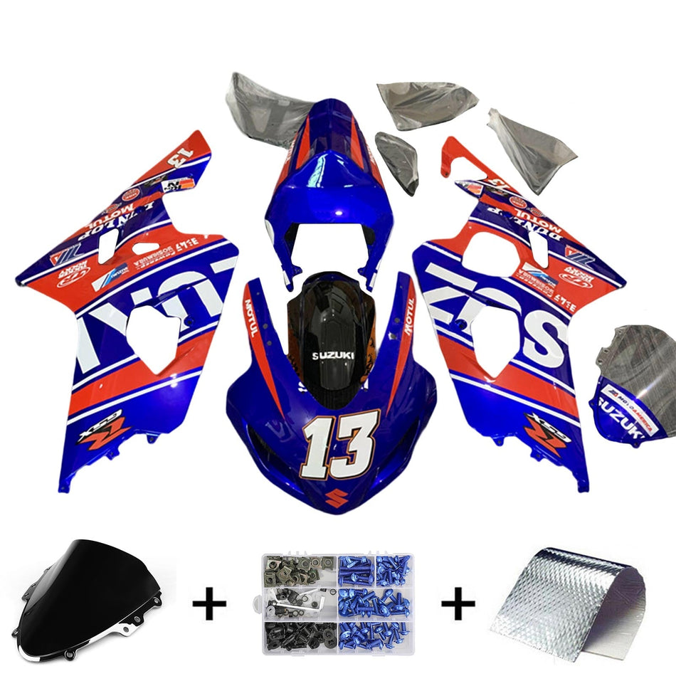2004-2005 スズキ GSXR 600/750 K4 フェアリングキット ボディワーク プラスチック ABS
