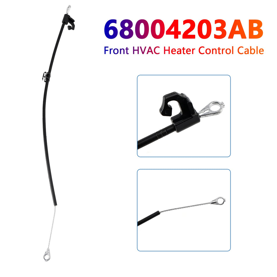 フロント HVAC ヒーター コントロール ケーブル 68004203AB ジープ ラングラー 2007-2010 用