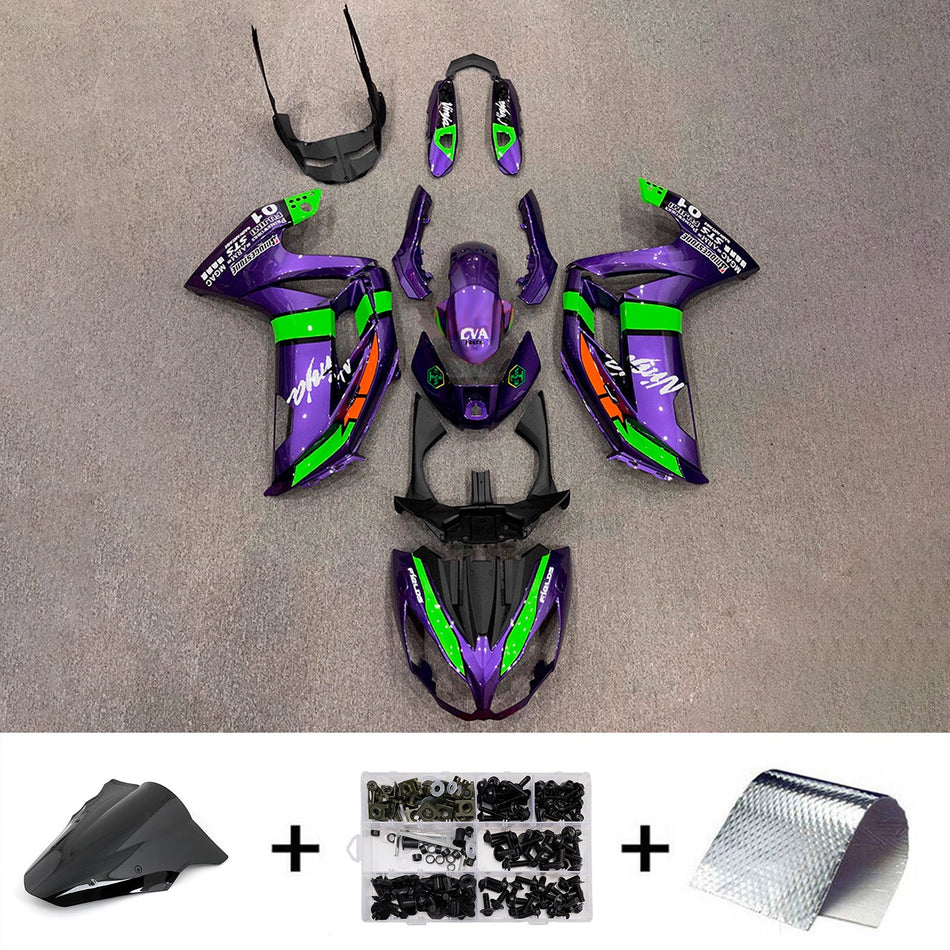 インジェクションフェアリングキット ボディワーク プラスチック ABS カワサキ ER-6F Ninja650 2012-2016 に適合