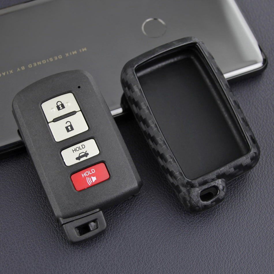 トヨタ ハイランダー用バックル付きレザーシリコン製カーキーケースカバー
