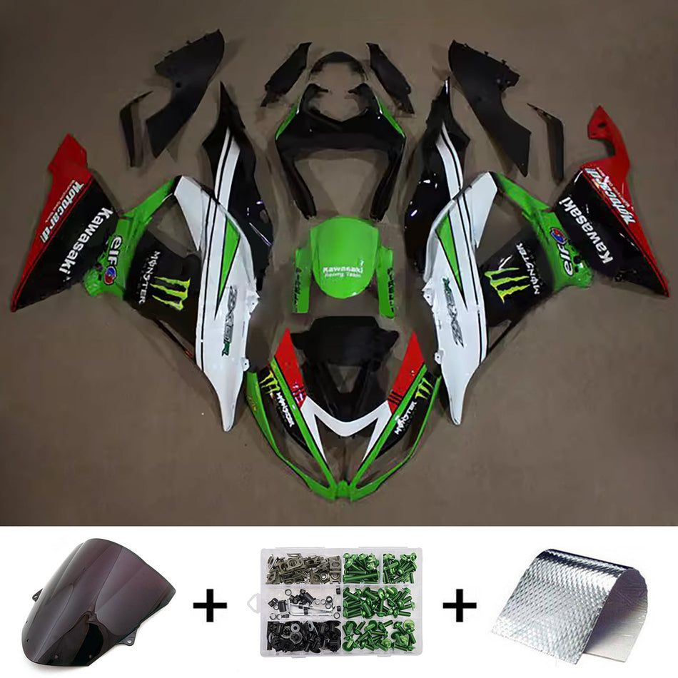 インジェクションフェアリングキット ボディワーク プラスチック ABS カワサキ ZX6R 636 2013-2018 に適合