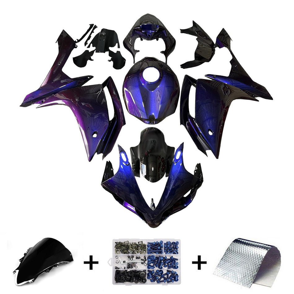 ヤマハ YZFR1 YZF-R1 2007-2008 用 インジェクションフェアリングキット ボディワーク プラスチック ABS