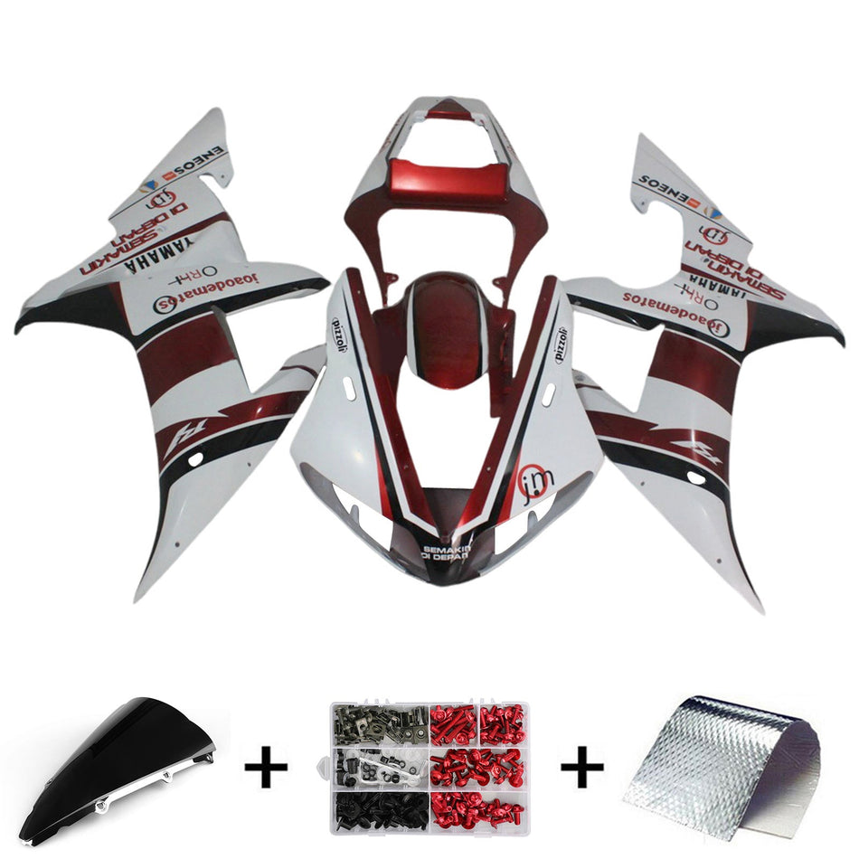2002-2003 ヤマハ YZF 1000 R1 インジェクションフェアリングキット ボディワーク プラスチック ABS