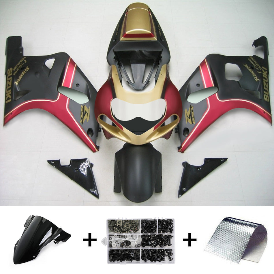 2001-2003 スズキ GSXR750 K1 Amotopart インジェクションフェアリングキット ボディワーク プラスチック ABS #135