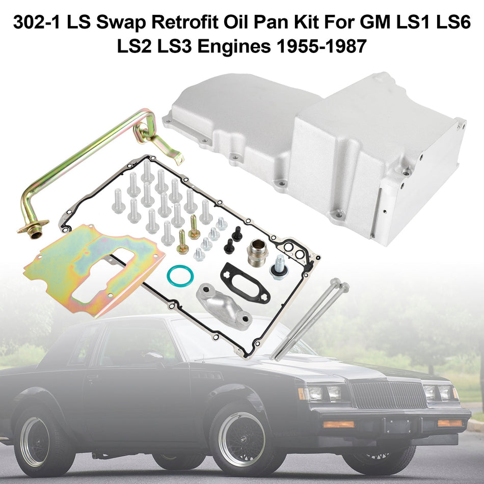 1955-1987 GM LS1 LS6 LS2 LS3 エンジン 302-1 81074 LS スワップ レトロフィット オイルパン キット