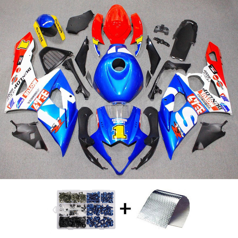 スズキ GSXR1000 2005-2006 K5 用 インジェクションフェアリングキット ボディワーク プラスチック ABS