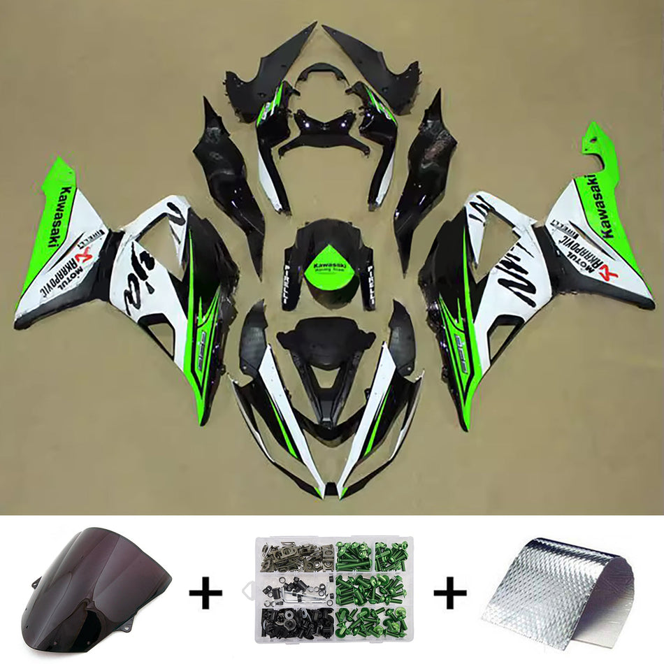 インジェクションフェアリングキット ボディワーク プラスチック ABS カワサキ ZX6R 636 2013-2018 に適合