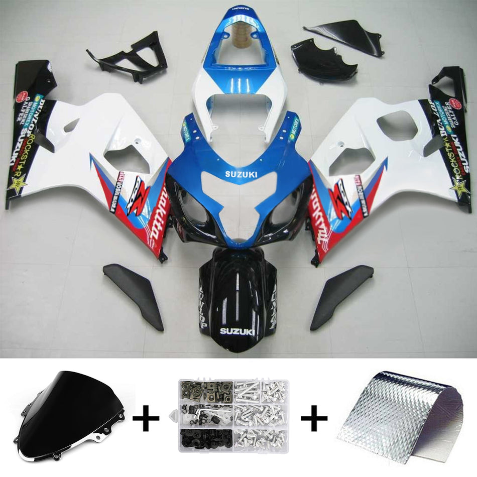 2004-2005 スズキ GSXR 600/750 K4 インジェクションフェアリングキット ボディワーク プラスチック ABS #104 Amotopart