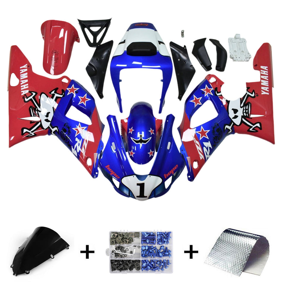1998-1999 ヤマハ YZF-R1 インジェクションフェアリングキット ボディワーク プラスチック ABS