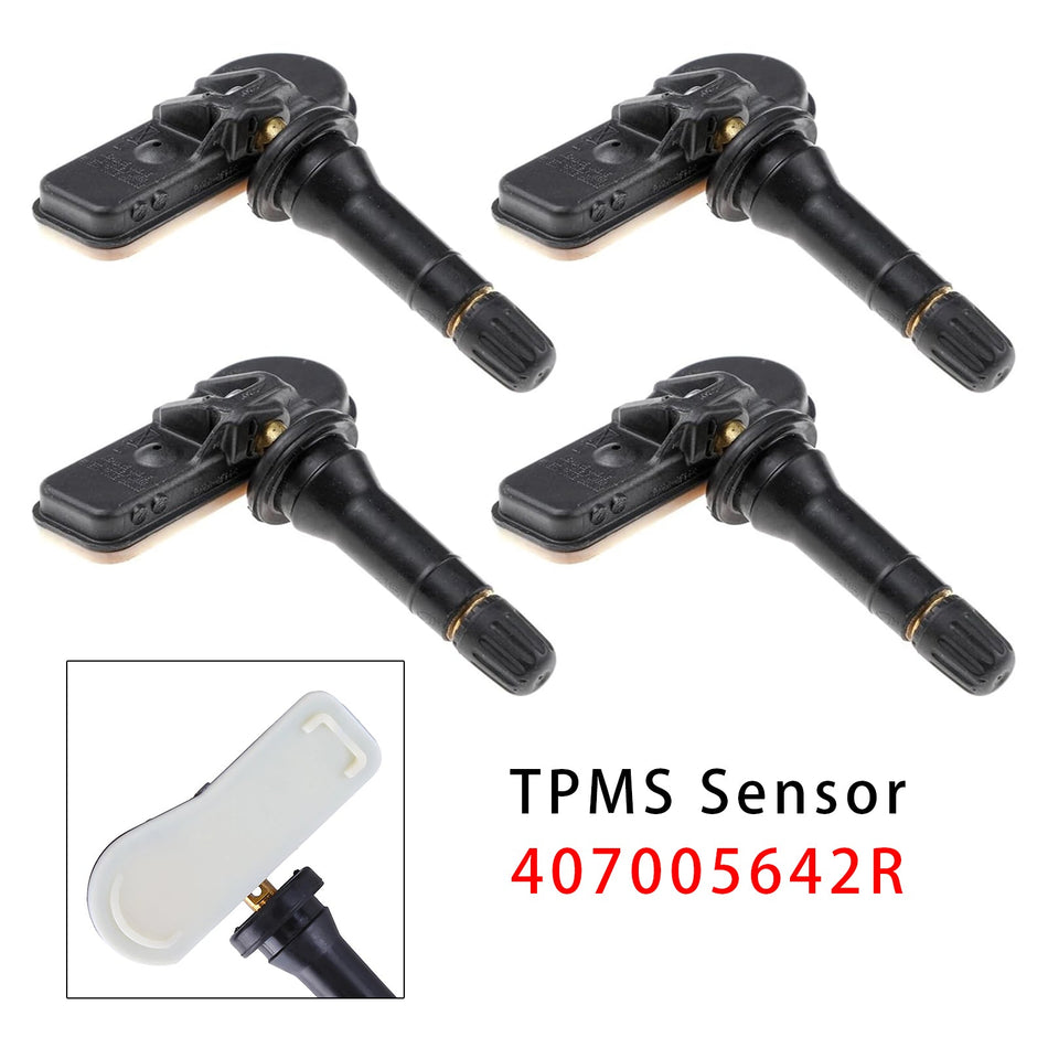 ルノー、ダチア、スマート、オペル、ベンツ、シタン用TPMSタイヤ空気圧センサー4個セット 407005642R