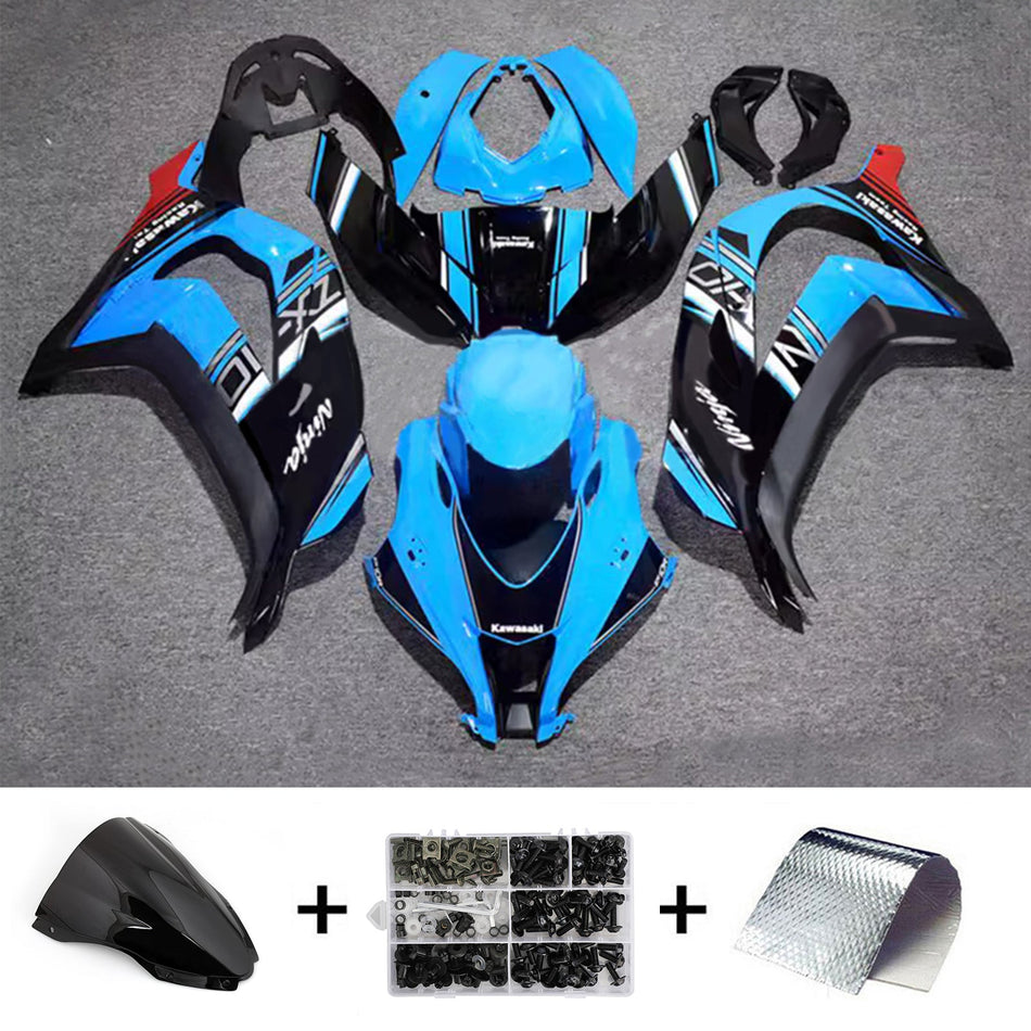 インジェクションフェアリングキット ボディワーク プラスチック ABS カワサキ ZX10R 2016-2020 に適合
