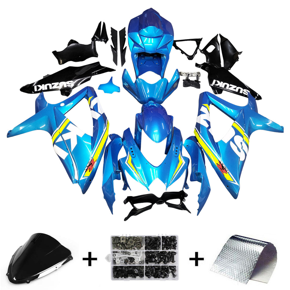2008-2010 スズキ GSXR 600/750 K8 インジェクションフェアリングキット ボディワーク プラスチック ABS