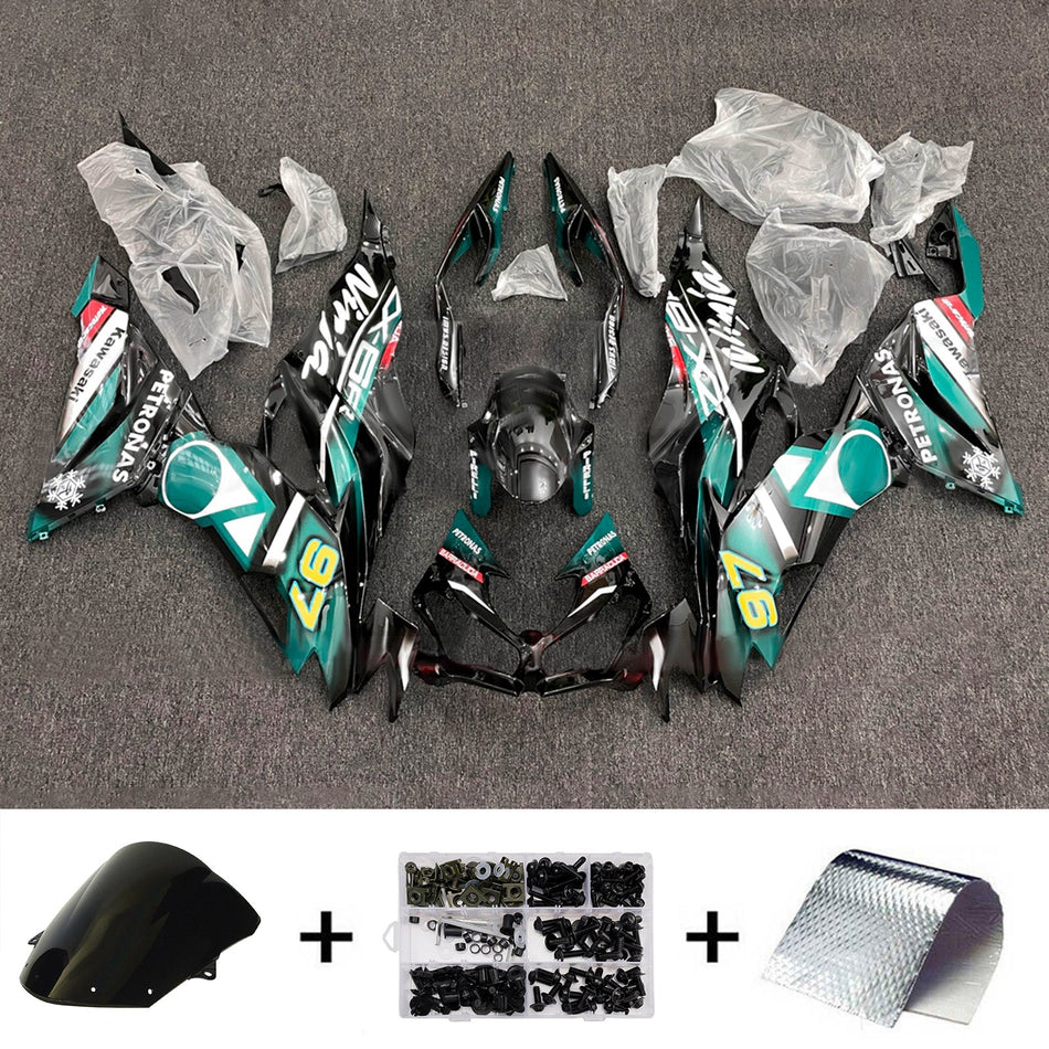 インジェクションフェアリングキット ボディワーク プラスチック ABS カワサキ ZX6R 2019-2023 に適合