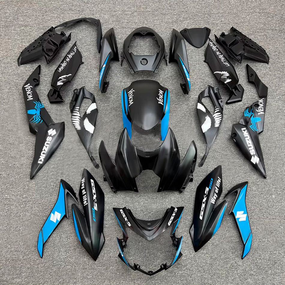 スズキ GSX-S 750 2017-2022 用 インジェクションフェアリングキット ボディワーク プラスチック ABS