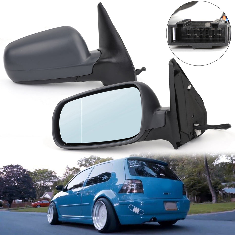 VWゴルフMk4 97-04用左右ドアウィングミラー（ヒーター付き電動）