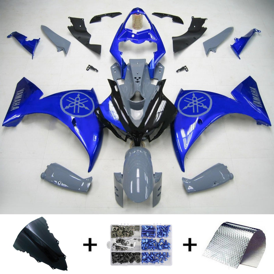 2012-2014 ヤマハ YZF 1000 R1 Amotopart インジェクションフェアリングキット ボディワーク プラスチック ABS #138