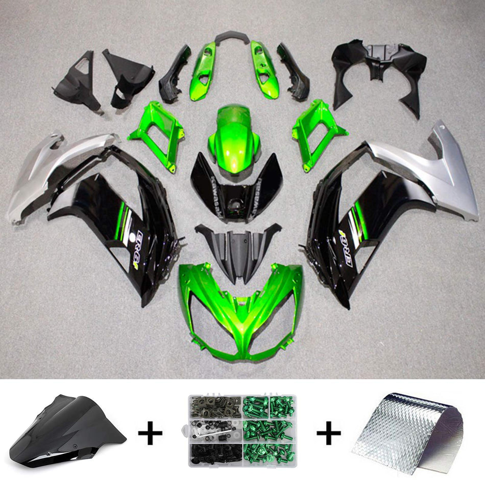 2012-2016 カワサキ ER6F Ninja650 Amotopart インジェクションフェアリングキット ボディワーク プラスチック ABS #116