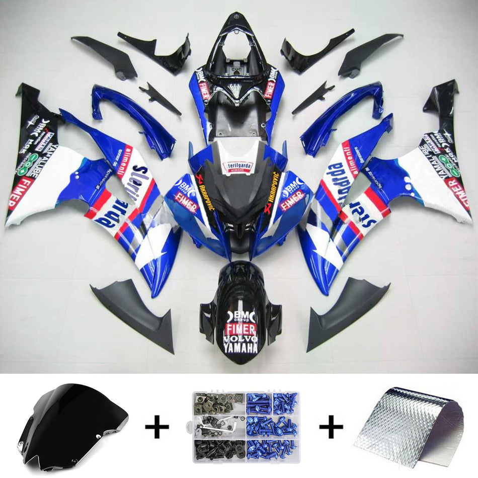 2008-2016 ヤマハ YZF 600 R6 インジェクションフェアリングキット ボディワーク プラスチック ABS #101