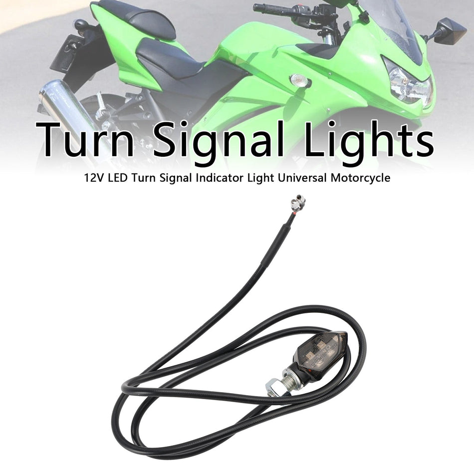 12V LED ウィンカーインジケーターライト 8mm ユニバーサルバイク用 カワサキ用