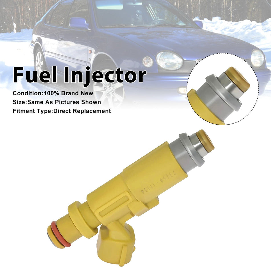 トヨタ カローラ 1.6L/1.8L 1995-2005用燃料インジェクター 1個 23250-11130