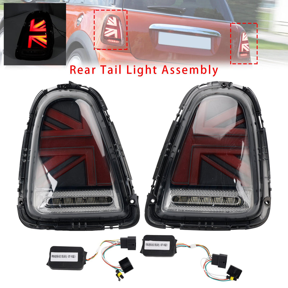 2007-2013年式 ミニクーパー R56 R57 R58 R59 左右LEDテールライトランプ スモーク 63212751307