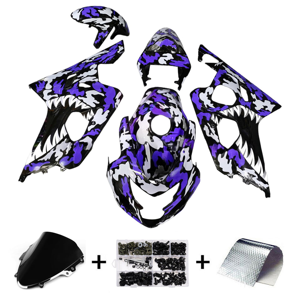 スズキ GSXR 600/750 2004-2005 K4 用 インジェクションフェアリングキット ボディワーク プラスチック ABS