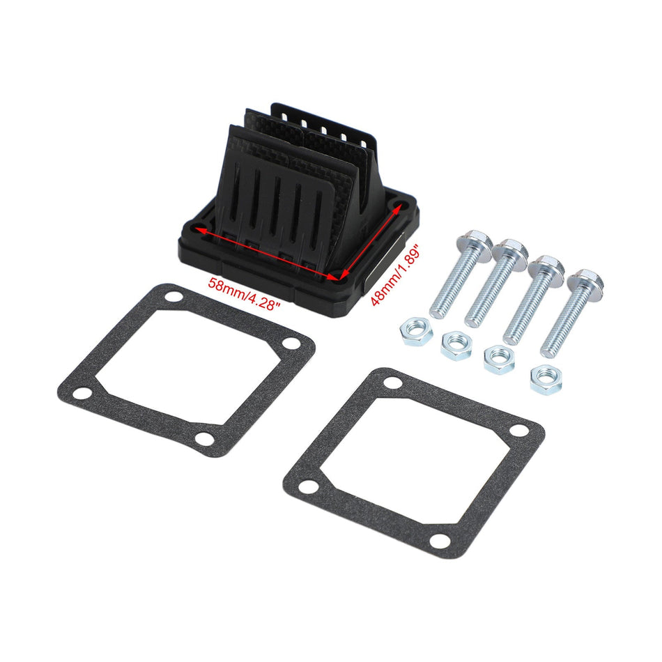 リードバルブシステム ヤマハ RXZ135 DT175 RD350 BANSHEE YFZ350 YZ125 汎用に適合