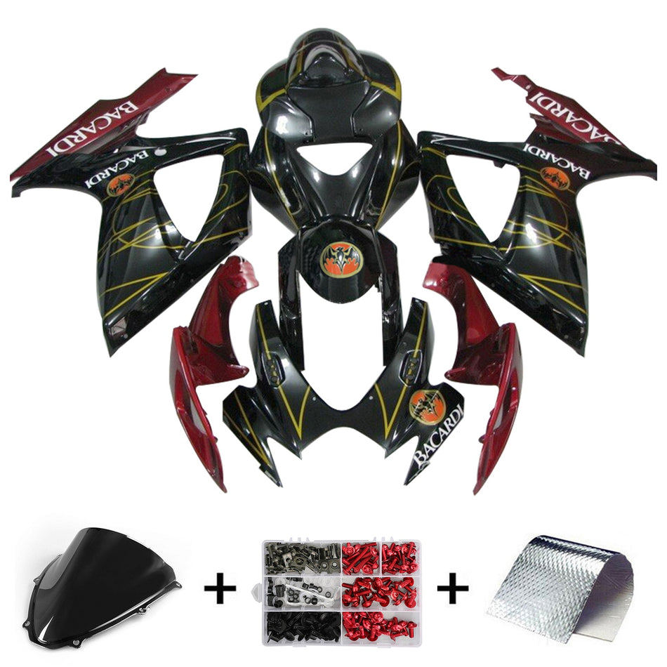 2006-2007 スズキ GSXR 600/750 K6 インジェクションフェアリングキット ボディワーク プラスチック ABS