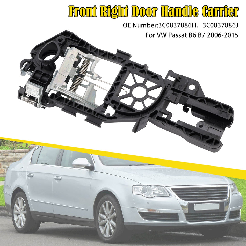 2006-2015 VW Passat B6 B7 ドアハンドルキャリア フロント右 3C0837886H