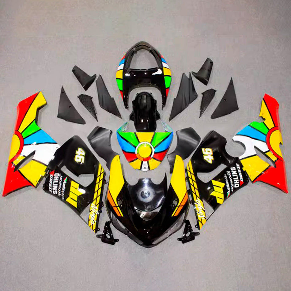 インジェクションフェアリングキット ボディワーク プラスチック ABS カワサキ ZX6R 636 2005-2006 に適合