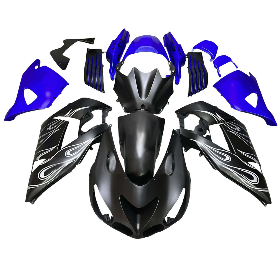 インジェクションフェアリングキット ボディワーク Kawasaki ZX14R ZZR1400 2006-2011 に適合