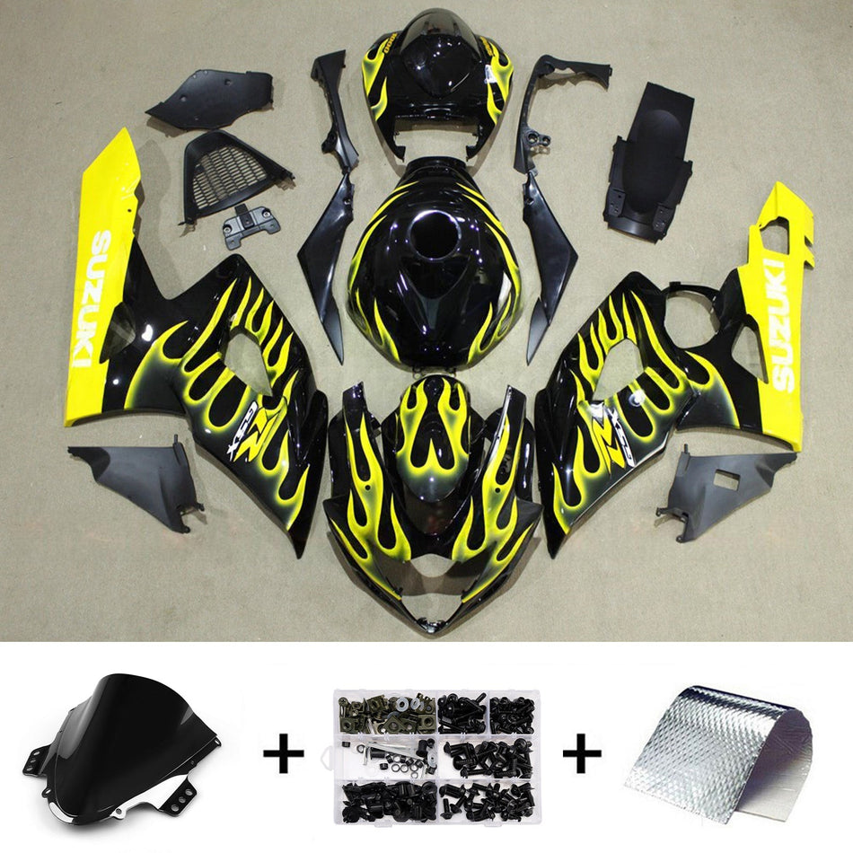 スズキ GSXR1000 2005-2006 K5 用 インジェクションフェアリングキット ボディワーク プラスチック ABS