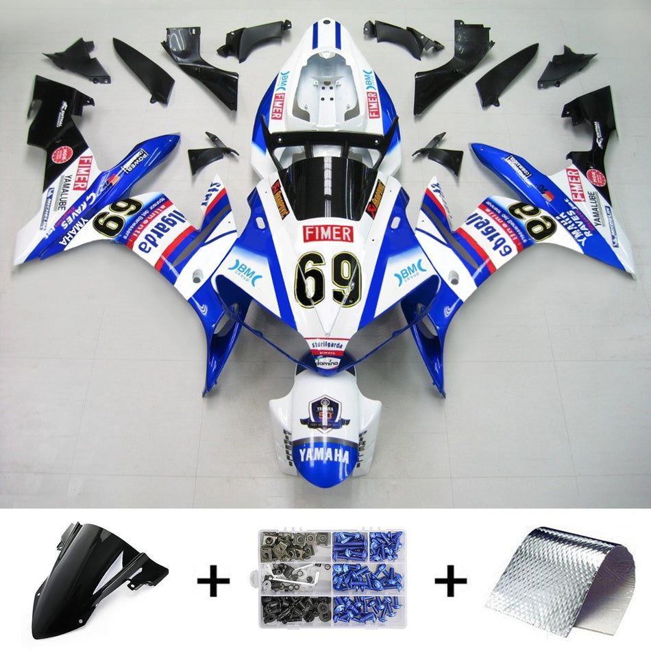 2004-2006 ヤマハ YZF 1000 R1 インジェクションフェアリングキット ボディワーク プラスチック ABS #137