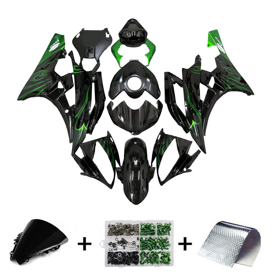 ヤマハ YZFR6 YZF-R6 2006-2007 用 インジェクションフェアリングキット ボディワーク プラスチック ABS