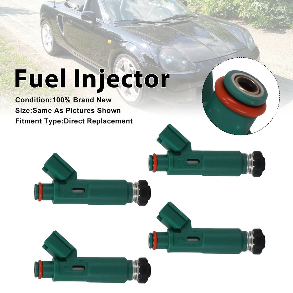 トヨタ セリカ 2000-2005、カローラ 2000-2004 用燃料インジェクター 4個セット 23250-22040